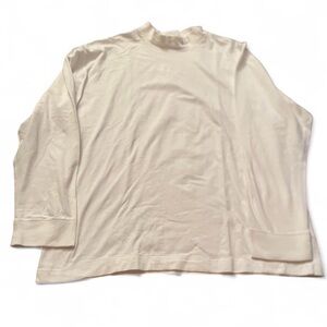 Nike Mock Neck Vintage Y2K White Mens High Neck Sweatshirt Size XXL